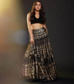 Sara Ali Khan Exudes Regal Charm In Black And Golden Lehenga