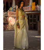 Punit Balana Mint Organza Silk Saree