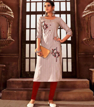 Multi Pure Cotton Lining And Weaving Kurti