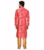 Shaded Pink Silk Ethnic Wear Kurta Pyjama