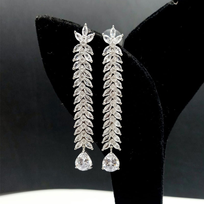 Long on sale earrings diamond