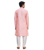 Rose Pink Cotton Bridal Wear Kurta Pyjama