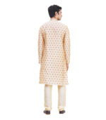 Beige Silk Ethnic Wear Kurta Pyjama