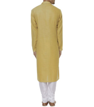 Olive Cotton Wedding Wear Kurta Pyjama