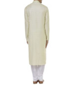 Beige Cotton Ceremonial Kurta Pyjama