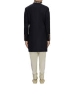 Black Suiting Reception Wear Sherwani
