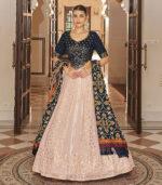 Pink Sequence Embroidered Work Wedding Bridal Lehenga Choli