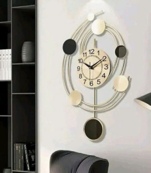 5 Circle Metal Wall Clock