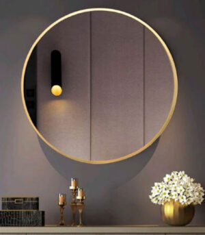 Gold Simple Ring 24 Inch Mirror