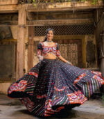 Black New Stylish Designer Digital Printed Work Navratri Chaniya Choli With Dupatta