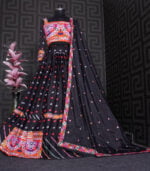 Black New Stylish Designer Digital Printed Work Navratri Chaniya Choli With Dupatta