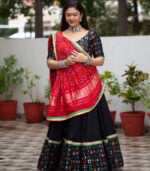 Black New Stylish Designer Navratri Chaniya Choli With Dupatta