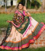 Pink And Multicolor New Stylish Designer Navratri Chaniya Choli With Dupatta