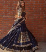 Navy Blue New Digital Navratri Chaniya Choli With Dupatta