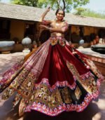 Maroon You Most Trending Heavy Flair Navratri Chaniya Choli