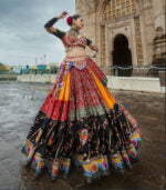 Black And Multicolor Most Trending Heavy Flair Navratri Chaniya Choli