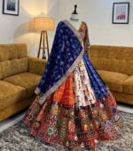 Multicolor Present You Most Trending Heavy Flair Lehenga Choil