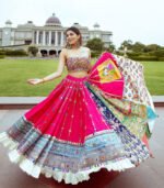 Orange And Multicolor Trending Heavy Flair Lehenga Choli