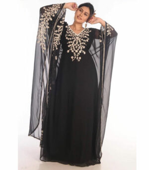 Fancy Popular Modern Kaftan Farasha Maxi Zari Work Vary Fancy Abaya Dress